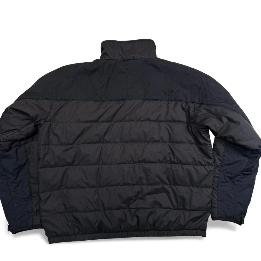 The North Face Mens Large Black Insulated Puffer Jacket Full Zip Vintage‎ Ski